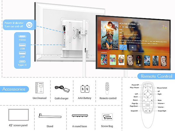 Marvel 43″Incell Touch Screen