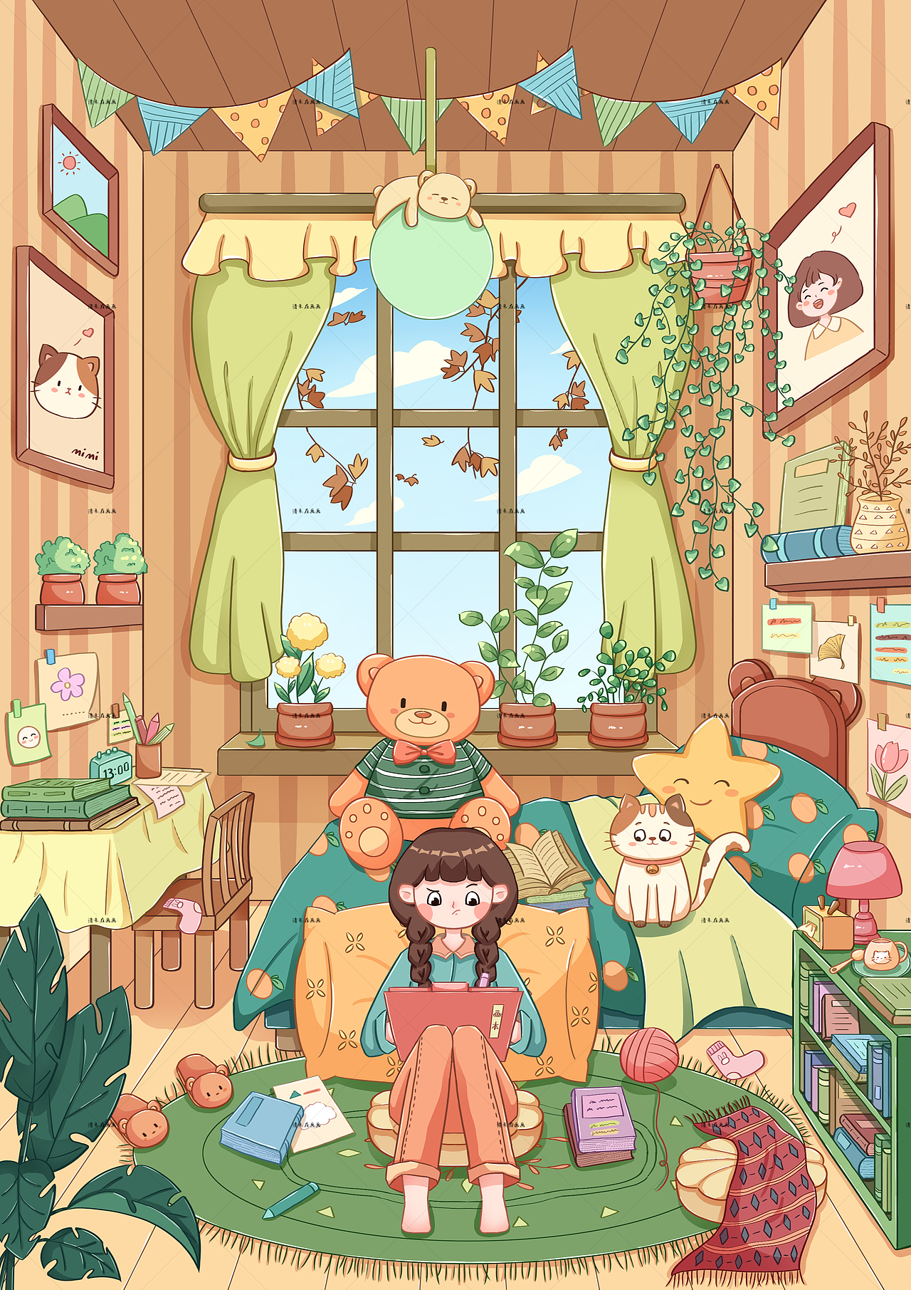 宅家画画的日常