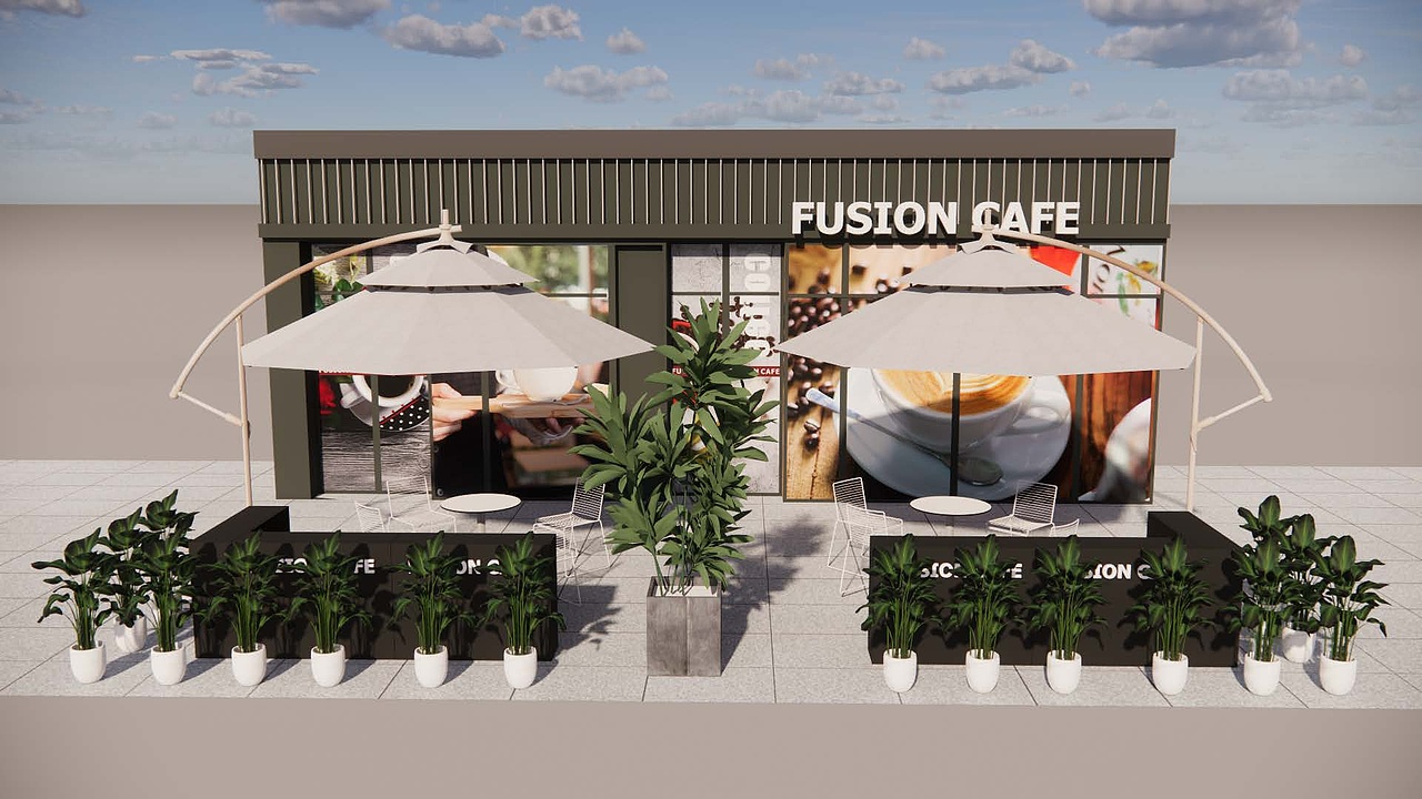 和樾府 户外咖啡店（图ZMzgwMDE3ODU2） - 商业空间设计 - 站酷设计师Z70877731原创素材 - 站酷ZCOOL