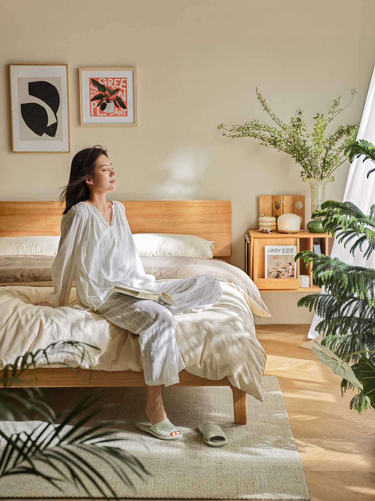 家具摄影｜林氏家居｜实木卧室氛围感拍摄（图ZMzgwMDE4MjY4） - 产品摄影 - 站酷设计师承与承文化原创素材 - 站酷ZCOOL