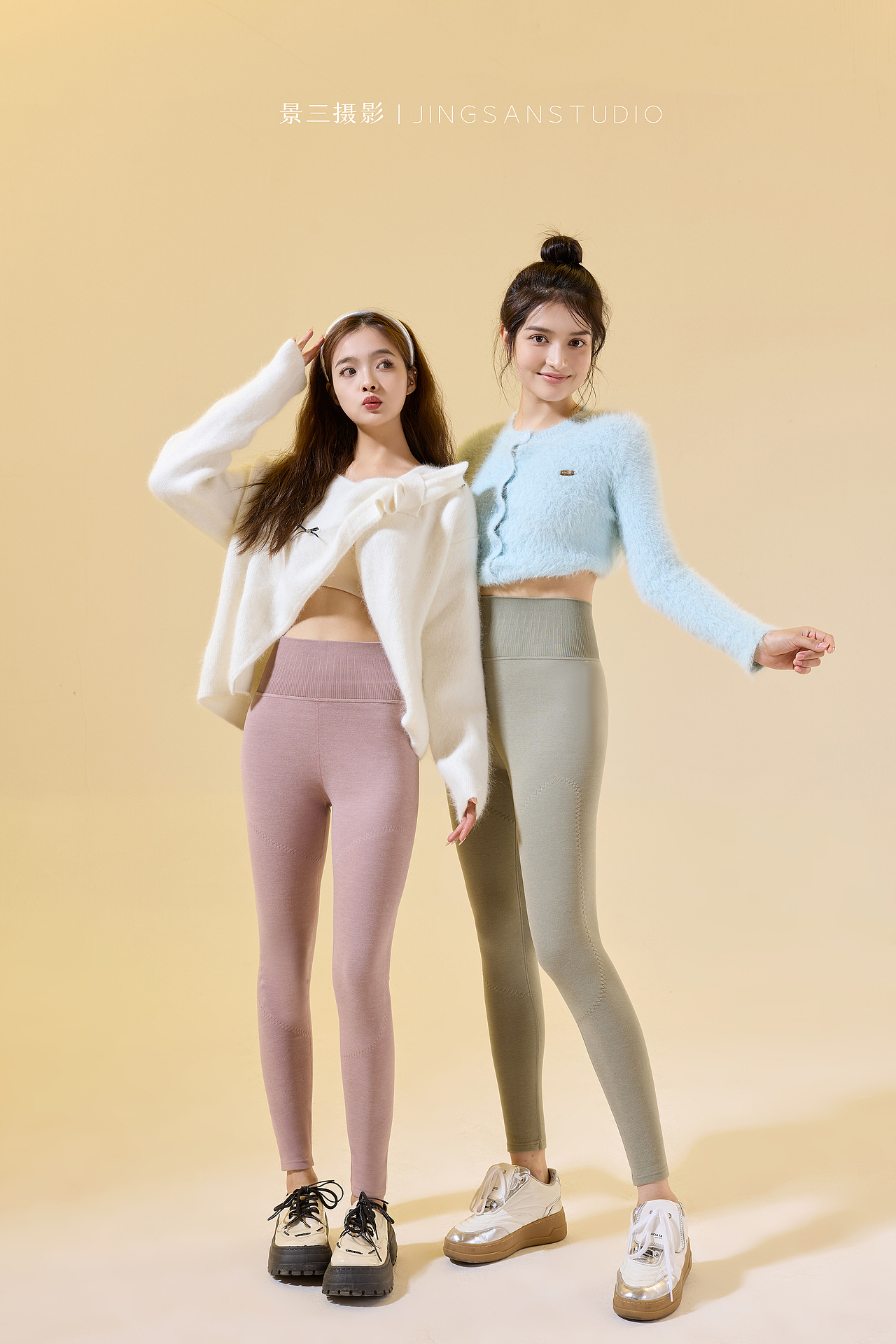 商业拍摄 - 女士 保暖裤 棚拍
