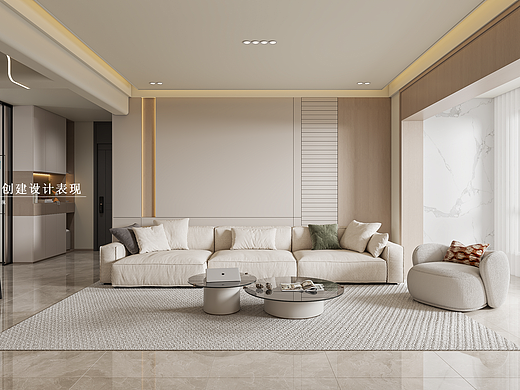 现代简约客餐厅厨房