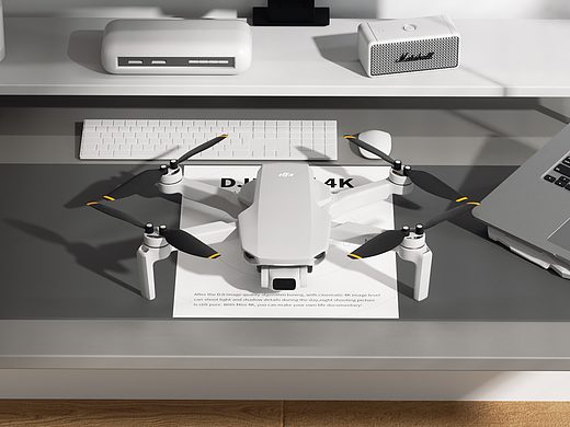 DJI Mini 4K无人机产品三维视频