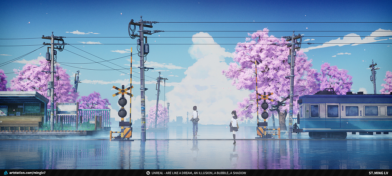UE秒速5厘米 Shinkai 5 Centimeters per Second（图ZMzgwMDU1MzAw） - 场景 - 站酷设计师stming原创素材 - 站酷ZCOOL