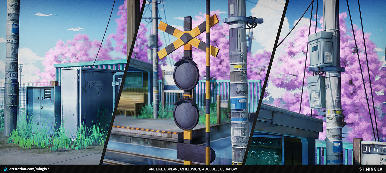 UE秒速5厘米 Shinkai 5 Centimeters per Second（图ZMzgwMDU1MzIw） - 场景 - 站酷设计师stming原创素材 - 站酷ZCOOL