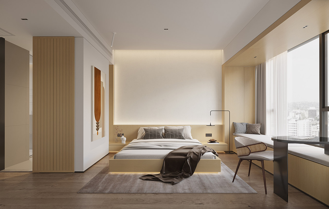 不加修饰的原木质感，使得整个家居空间清爽而又舒适（图ZMzgwMDYzMzMy） - 家装设计 - 站酷设计师亦然13156505105原创素材 - 站酷ZCOOL