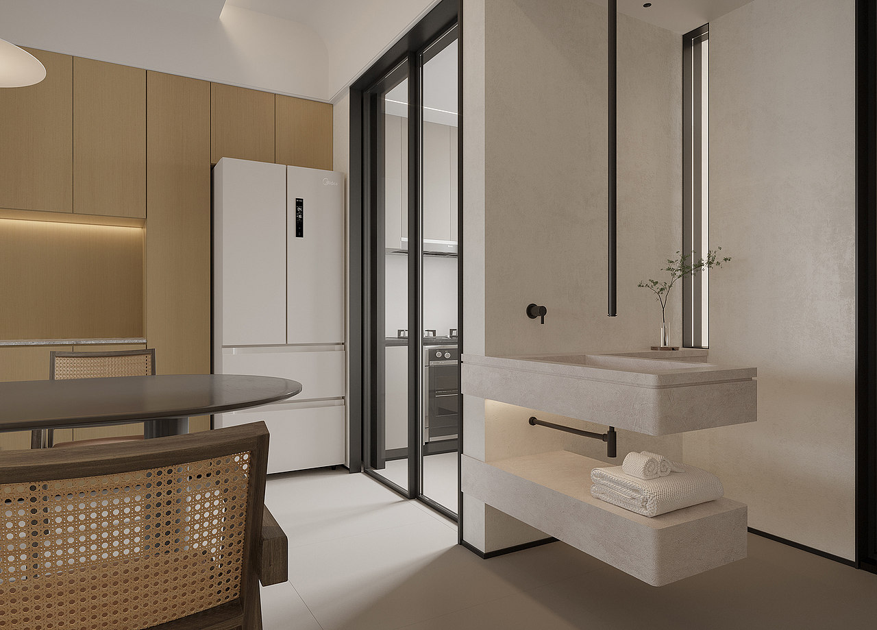 不加修饰的原木质感，使得整个家居空间清爽而又舒适（图ZMzgwMDYzMzM2） - 家装设计 - 站酷设计师亦然13156505105原创素材 - 站酷ZCOOL