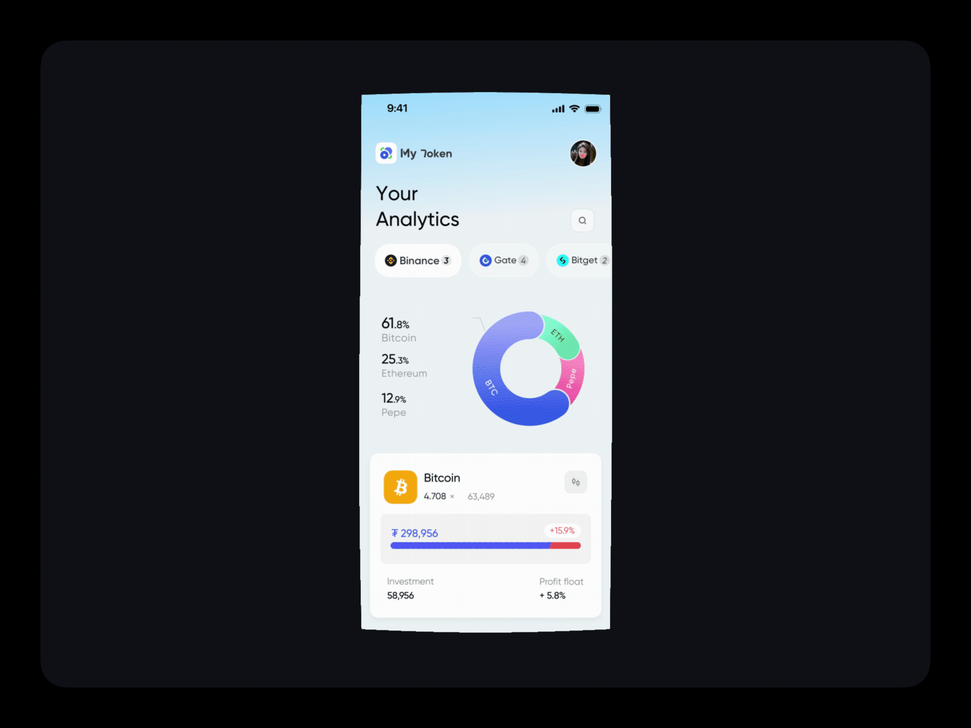 MY Token - Make asset growth more convenient（图ZMzgwMDY1NDY4） - APP界面 - 站酷设计师杏仁皮儿原创素材 - 站酷ZCOOL