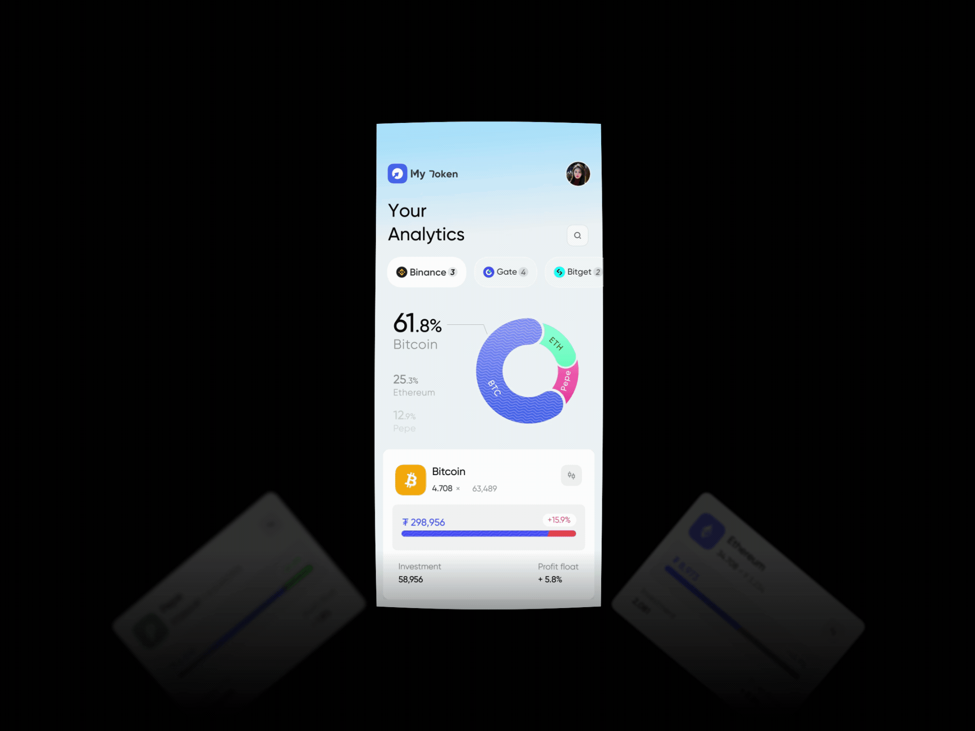 MY Token - Make asset growth more convenient（图ZMzgwMDY1NDcy） - APP界面 - 站酷设计师杏仁皮儿原创素材 - 站酷ZCOOL