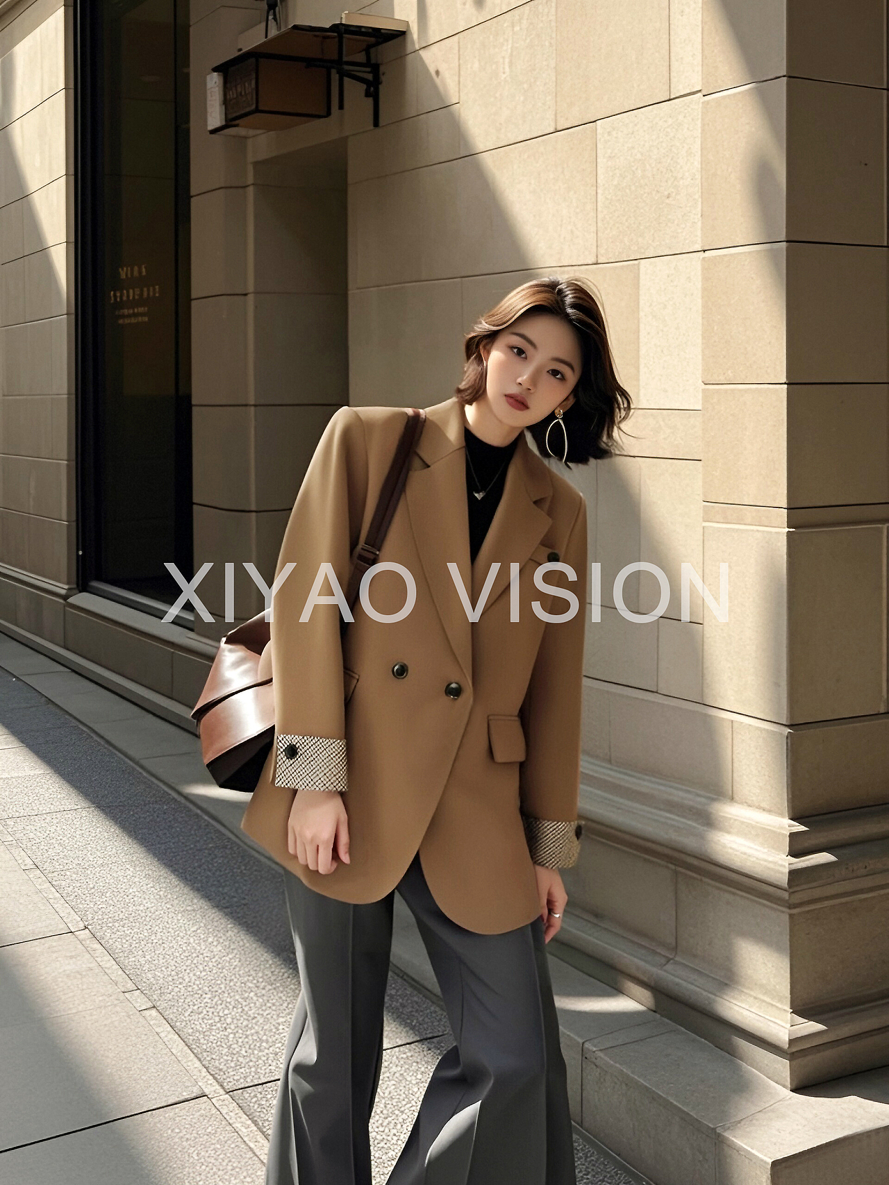 职业装模特拍摄 Ai商业合成 服装广告 跨境电商摄影