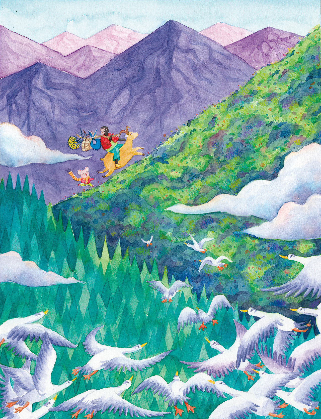 猴子先生来做客（图ZMzgwMDgxNTc2） - 绘本 - 站酷设计师伞小獭原创素材 - 站酷ZCOOL