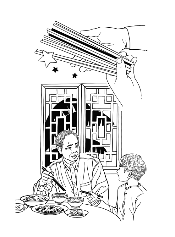 近期一组期刊黑白插画