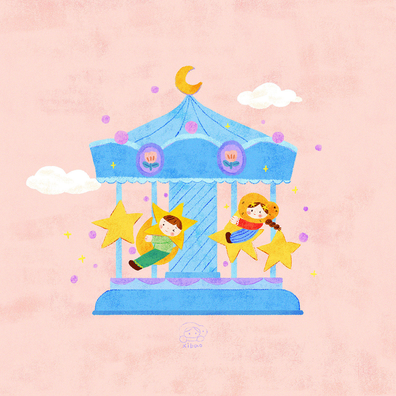 【ip系列插画】我的小玩具（图ZMzgwMDg2NTUy） - 儿童插画 - 站酷设计师喜宝的画原创素材 - 站酷ZCOOL