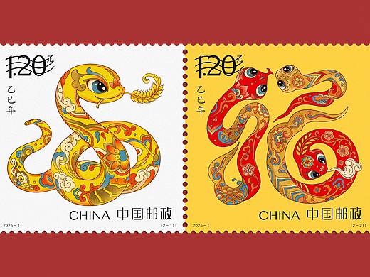中国邮政x潘虎｜蛇呈丰稔 福纳百祥