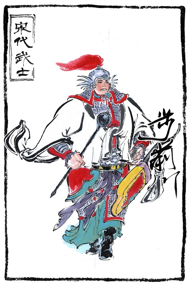 水墨风甲胄系列插画 第一期