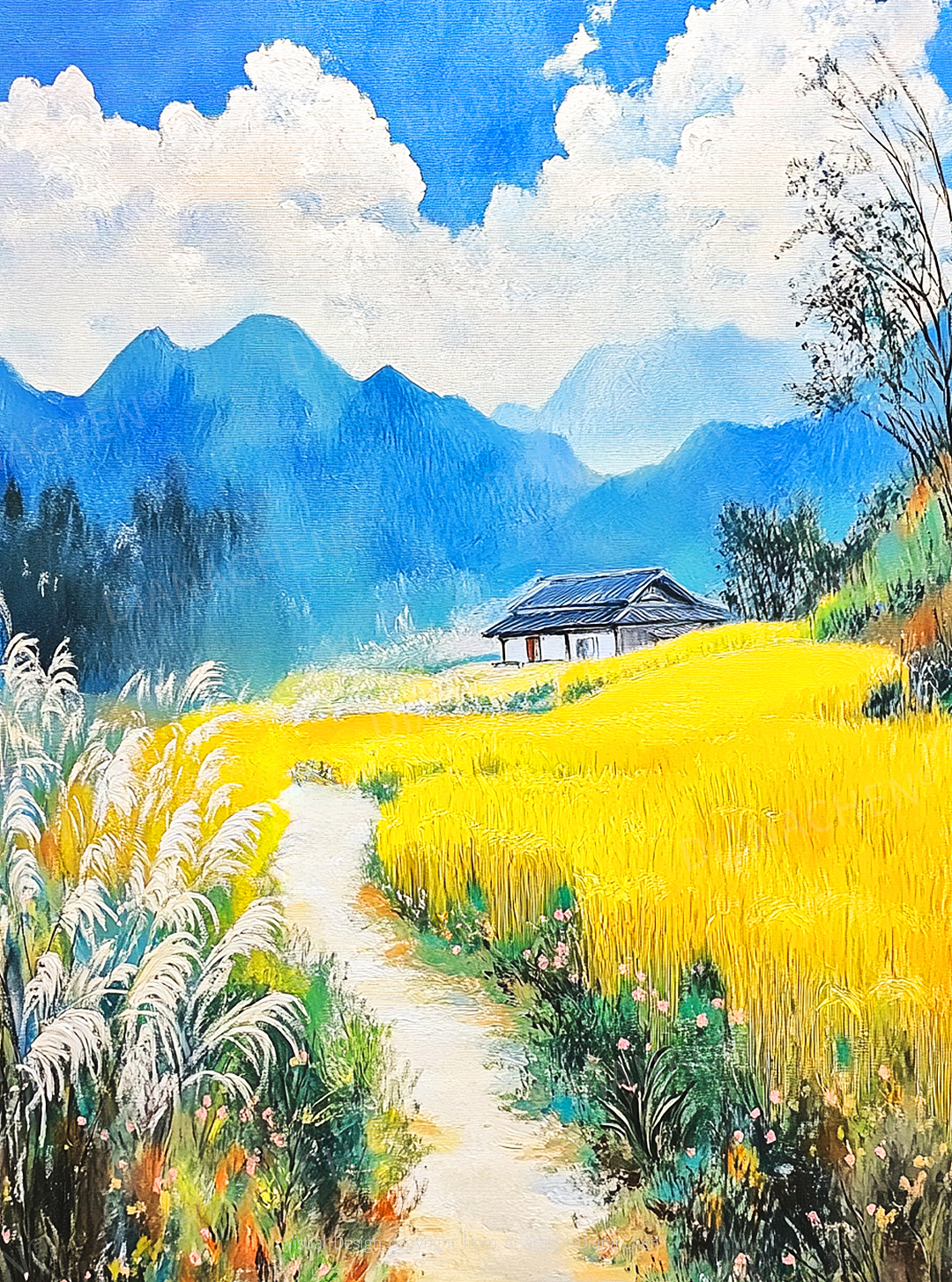 AI插画|慢节奏的田园画卷🌼