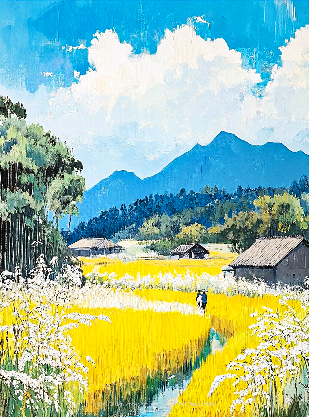 AI插画|慢节奏的田园画卷🌼
