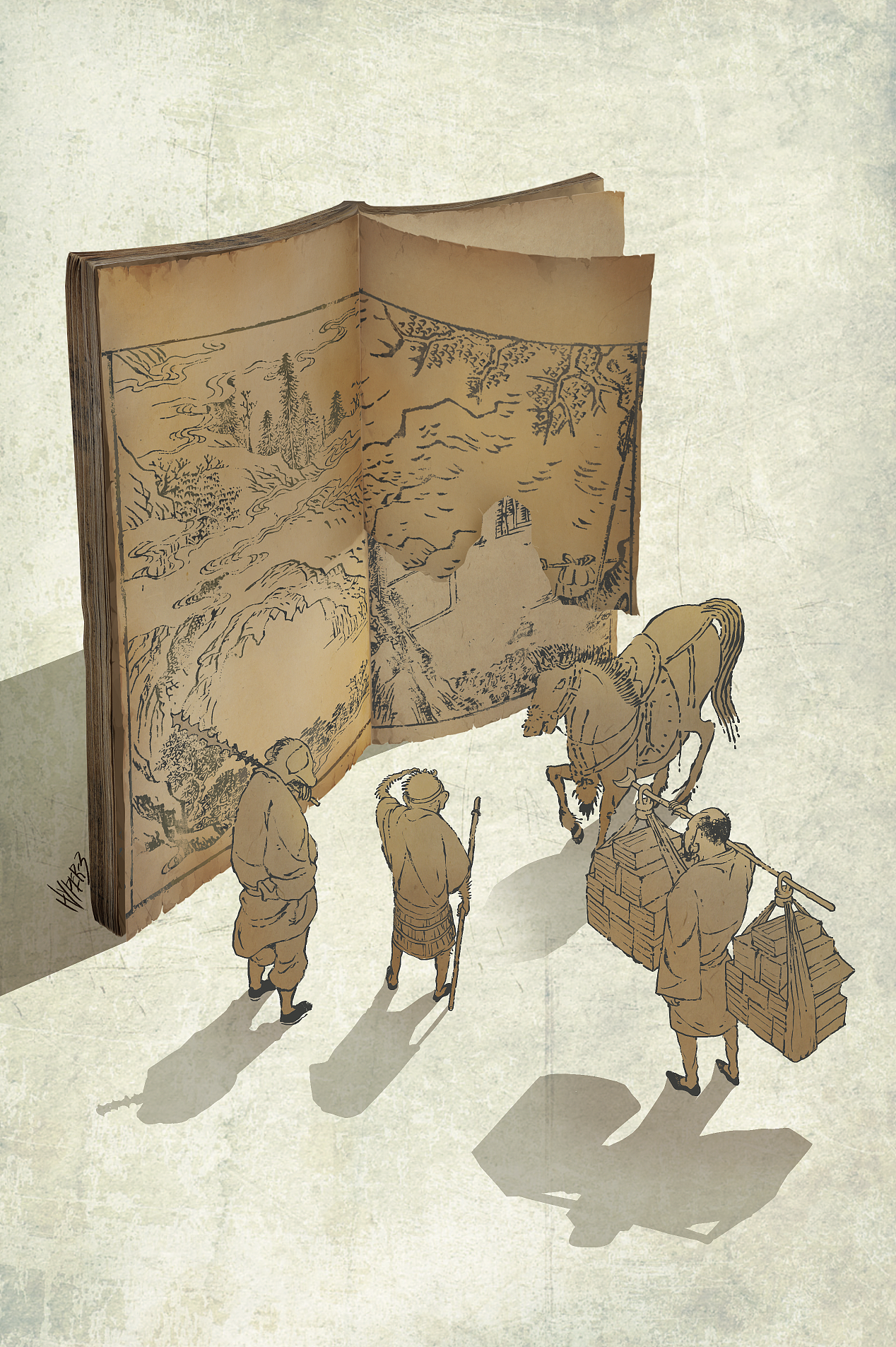 小画西游（图ZMzgwMTE3MTI0） - 艺术插画 - 站酷设计师hyper333原创素材 - 站酷ZCOOL