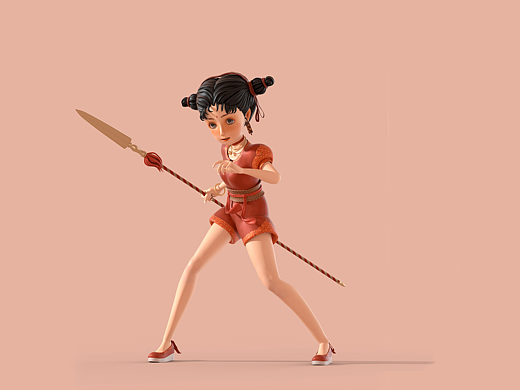 3D人物设计-樱枪