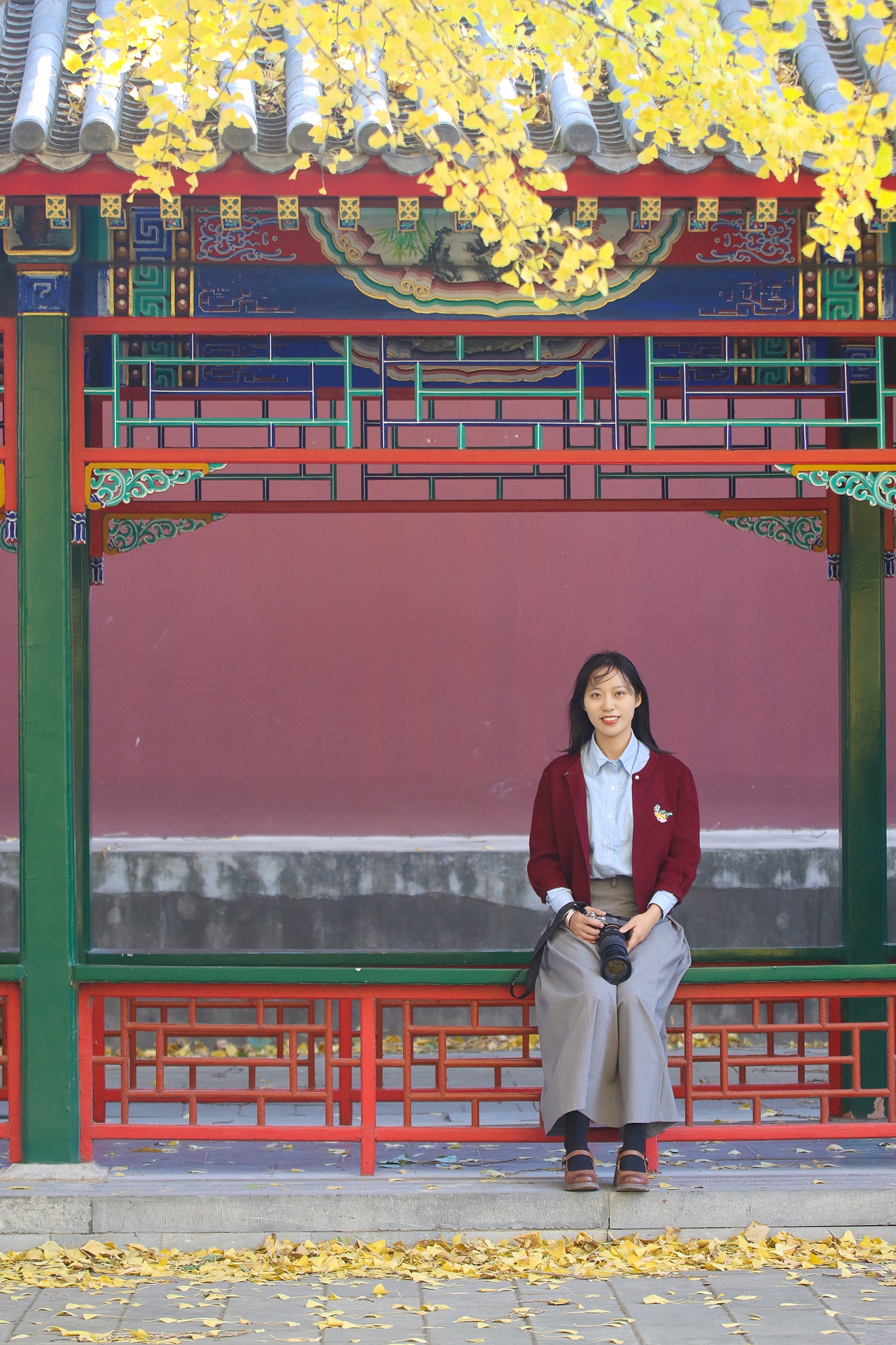 中山公園的秋天（圖ZMzgwMTI1OTg0） - 人像攝影 - 站酷設計師低調(diào)壹點原創(chuàng)素材 - 站酷ZCOOL