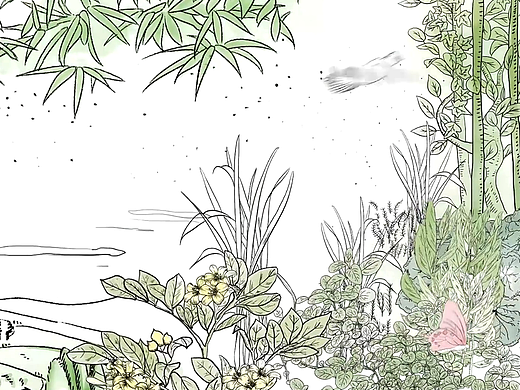 逐帧线条动画，精细的工笔画动画 2D宣传片合作