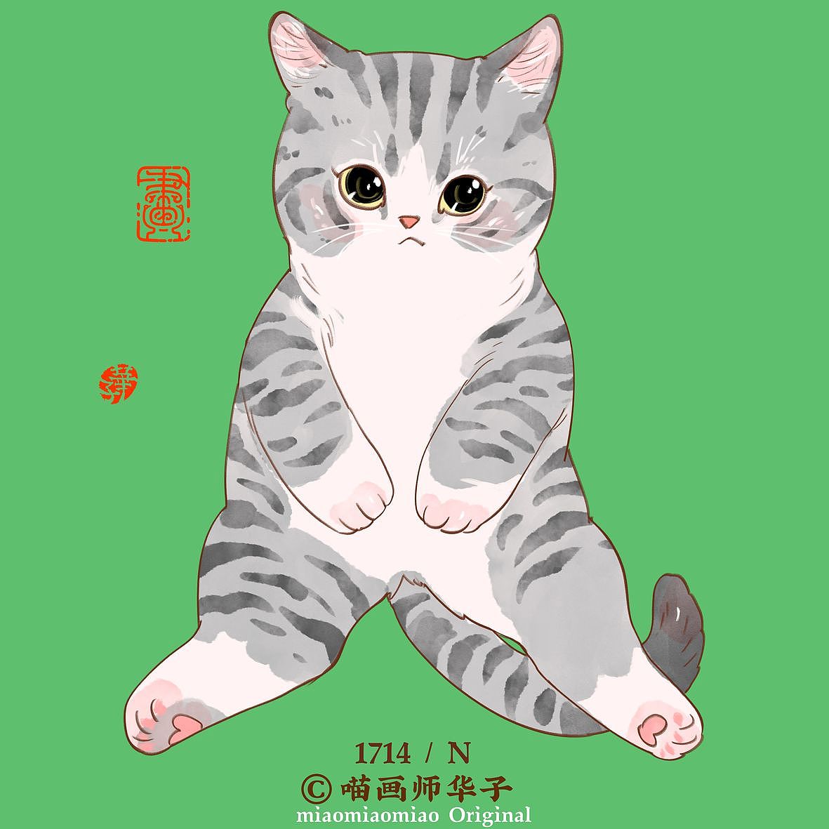 画猫的1701~1750天，带着猫猫闯天涯！我有路过大连（图ZMzgwMTY1MDQw） - 艺术插画 - 站酷设计师喵画师华子原创素材 - 站酷ZCOOL