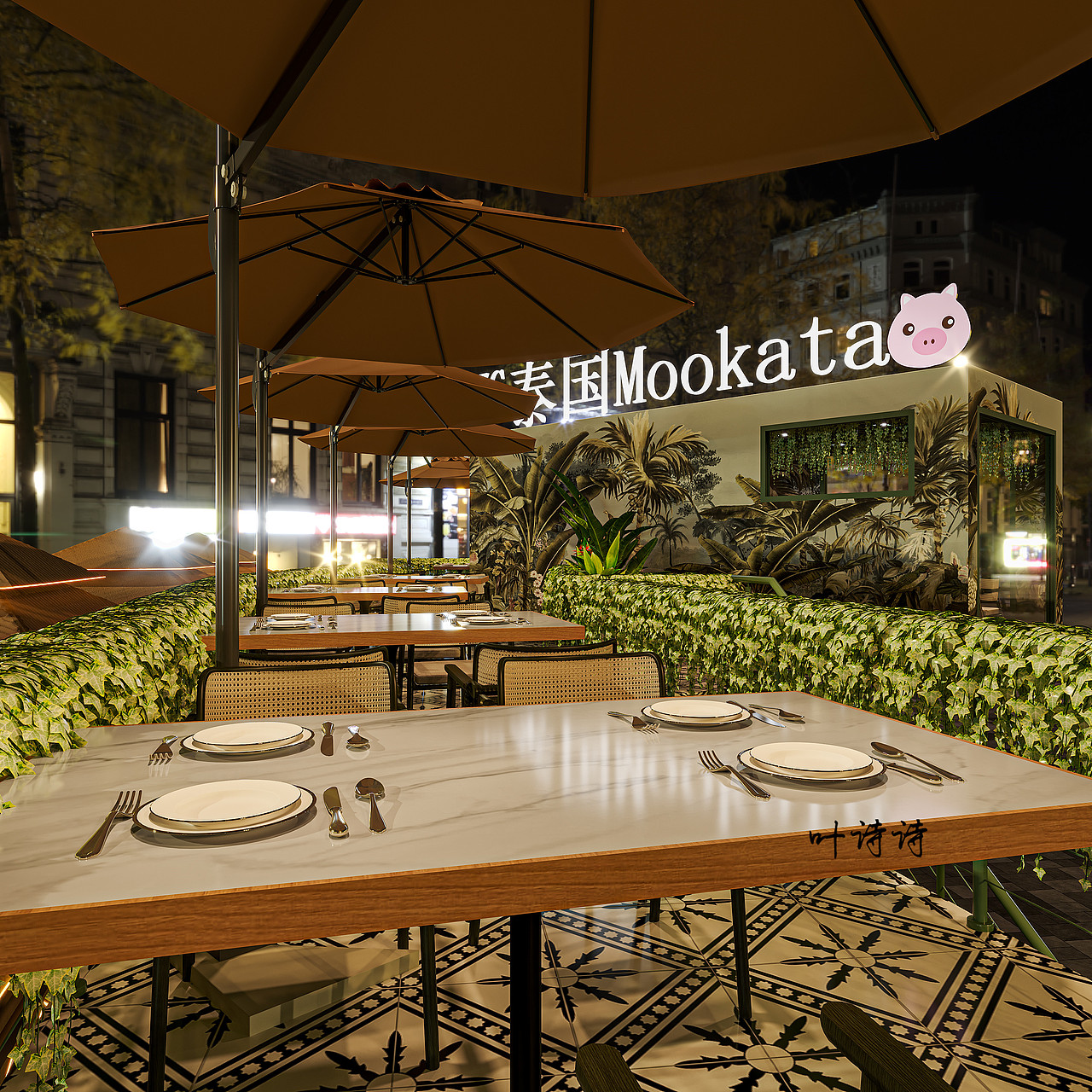 餐饮空间|泰式烤肉店设计（图ZMzgwMTcxMjg4） - 酒店餐饮设计 - 站酷设计师诗诗18156079928原创素材 - 站酷ZCOOL