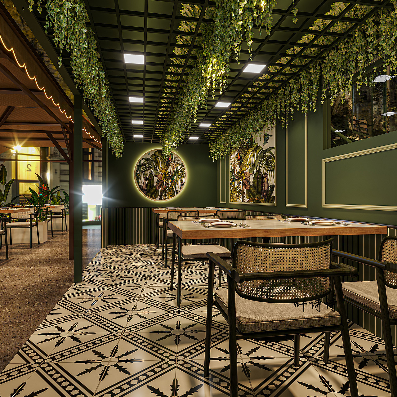 餐饮空间|泰式烤肉店设计（图ZMzgwMTcxMzEy） - 酒店餐饮设计 - 站酷设计师诗诗18156079928原创素材 - 站酷ZCOOL