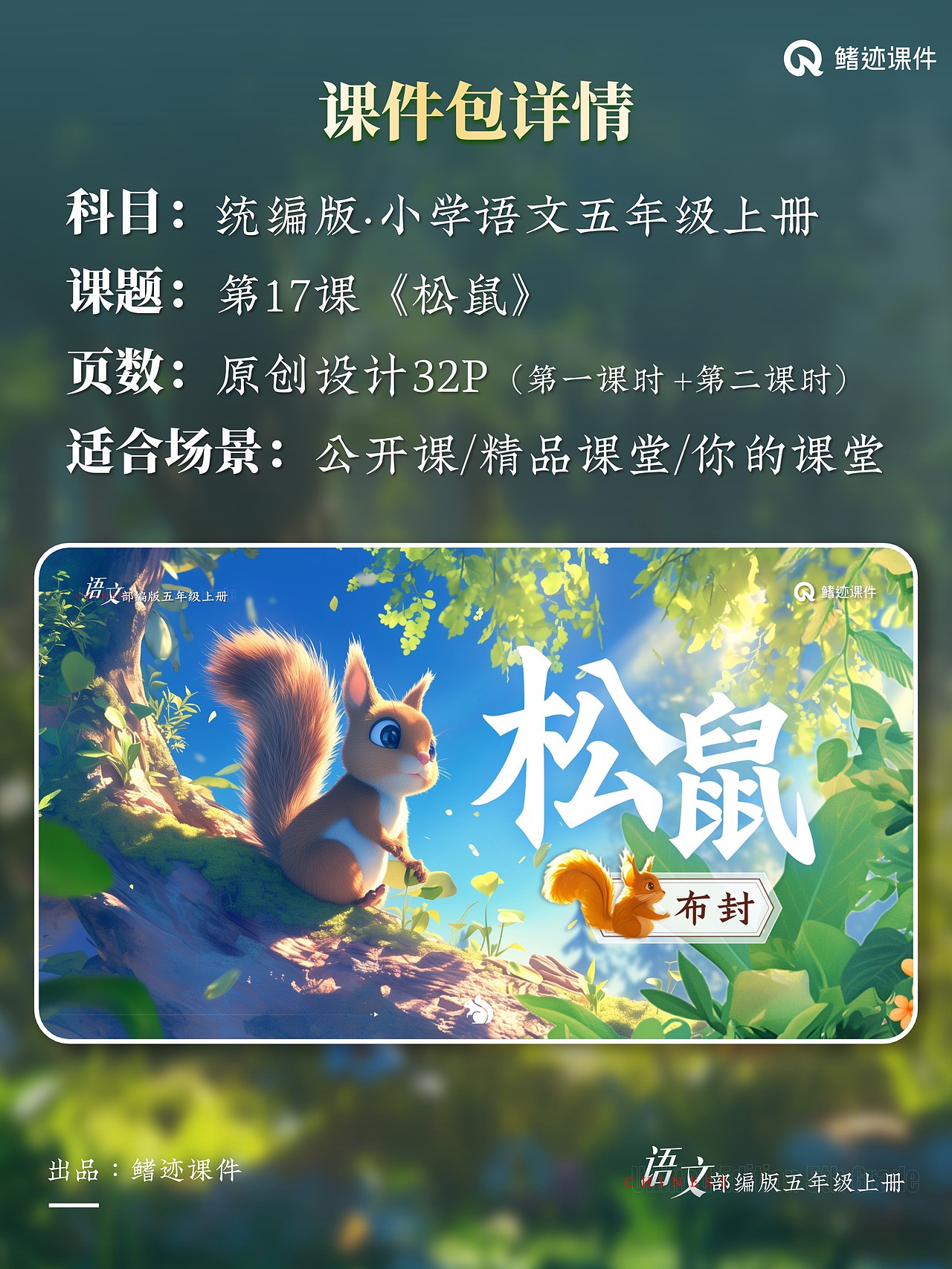 小学语文公开课课件《松鼠》