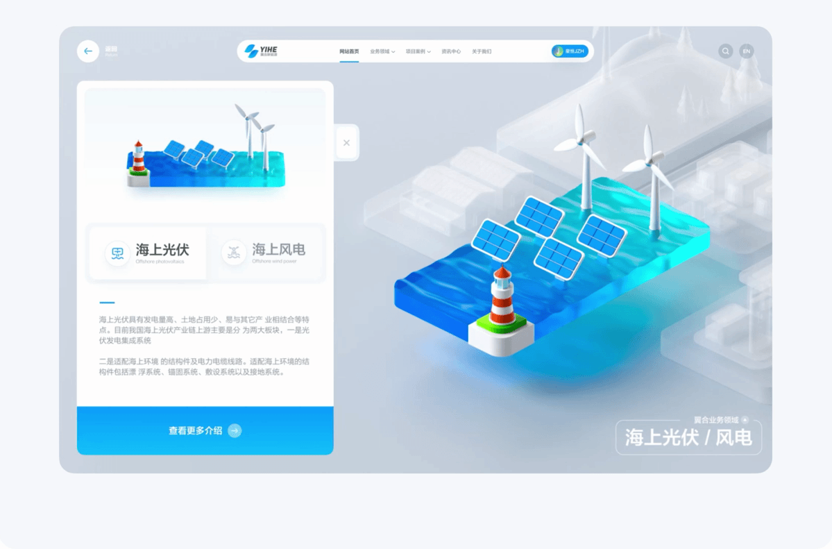 翼合新能源 3D动态交互网站设计（图ZMzgwMTc4MTUy） - 企业官网 - 站酷设计师星恒JZH原创素材 - 站酷ZCOOL