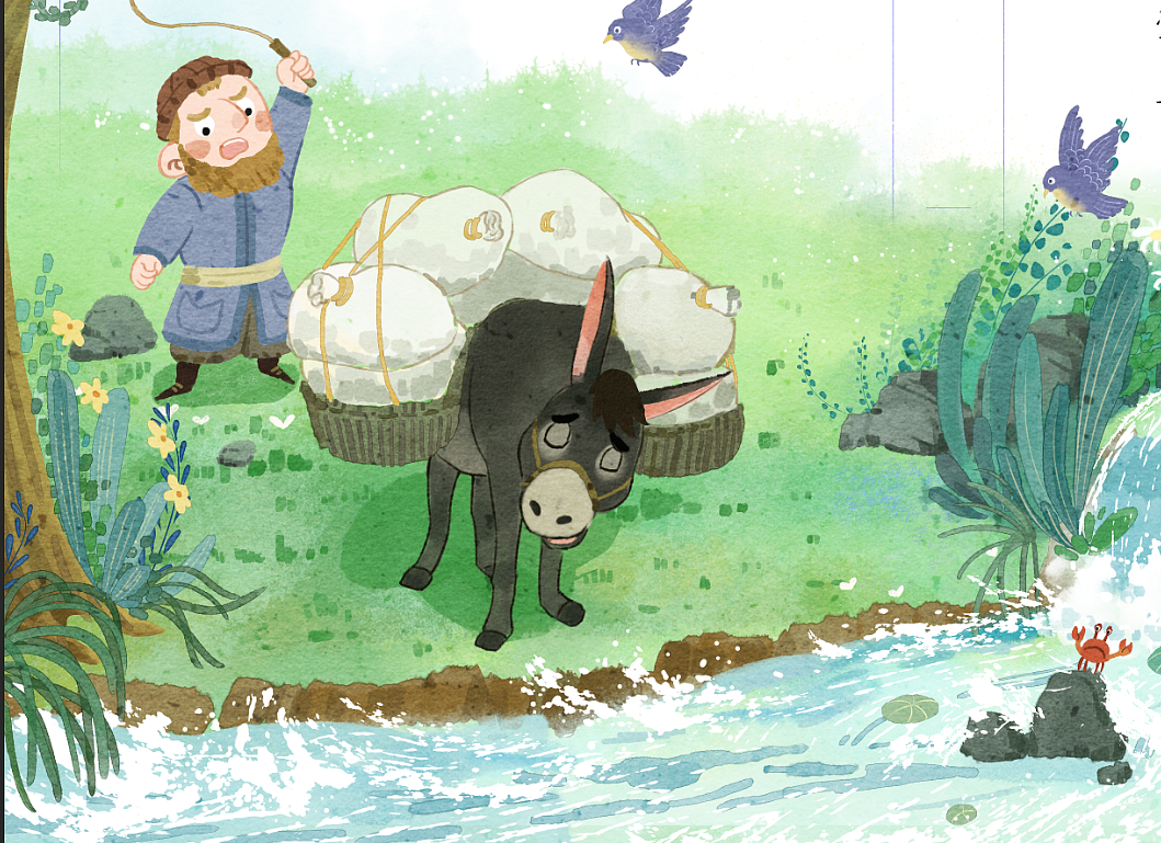 一张儿童绘本插画