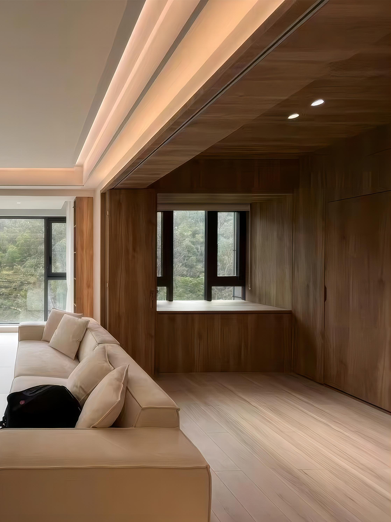 深圳口山设计丨已经落地，这落地窗真的yyds！（图ZMzgwMTk1MDM2） - 家装设计 - 站酷设计师深圳口山设计原创素材 - 站酷ZCOOL