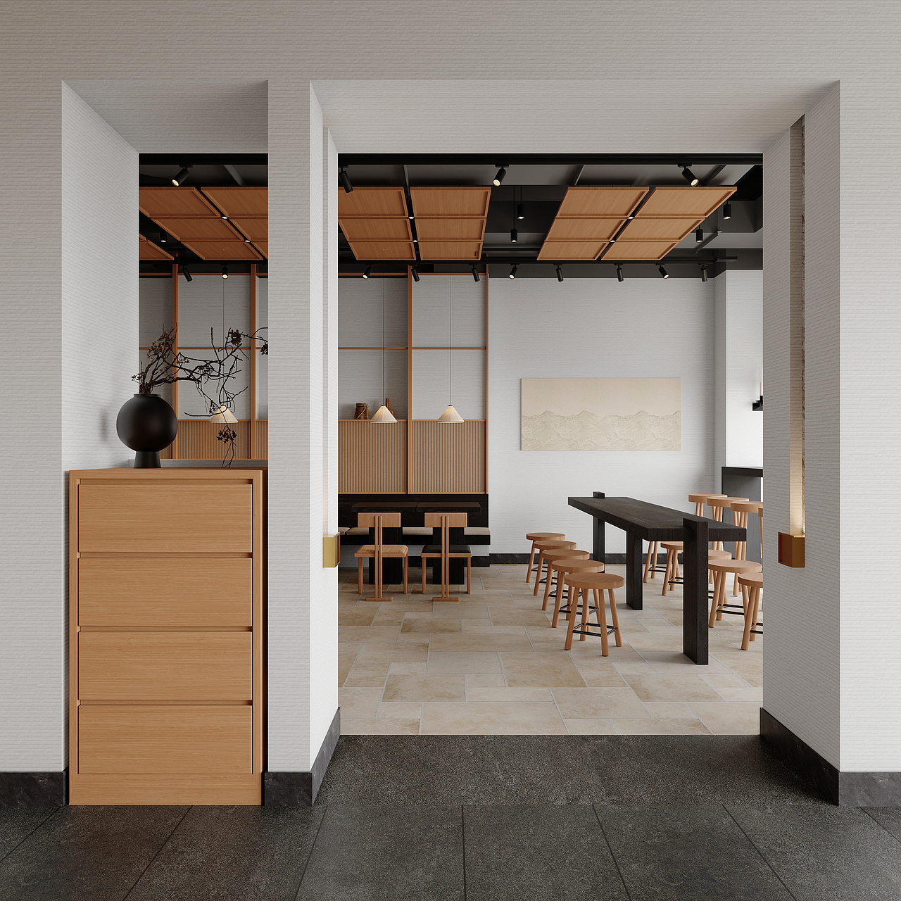 餐厅渲染（图ZMzgwMTk1MzI4） - 家装设计 - 站酷设计师MIF视觉原创素材 - 站酷ZCOOL