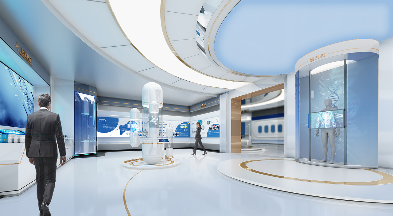某药企展厅（图ZMzgwMTk2NjY4） - 建筑/空间 - 站酷设计师妙尔尼尔_原创素材 - 站酷ZCOOL