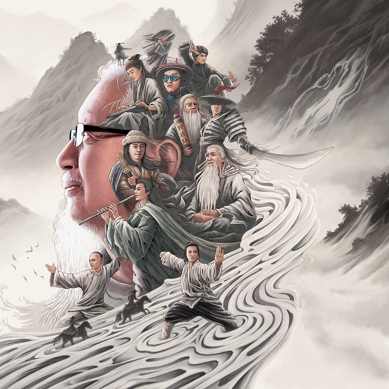 胡伟立专辑插画