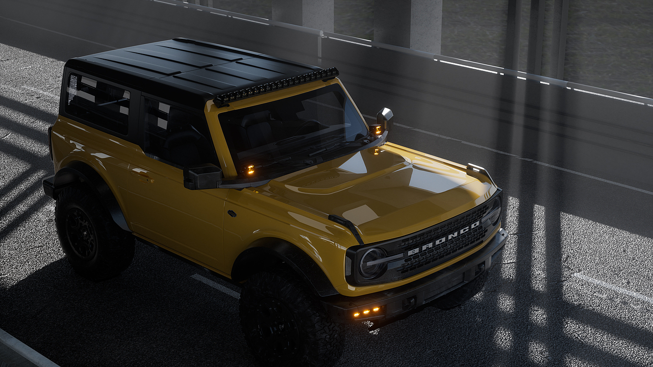 Ford Bronco福特烈马越野车改装 C4D | Octane汽车渲染（图ZMzgwMjA4NTY4） - 场景 - 站酷设计师ABEL_R原创素材 - 站酷ZCOOL