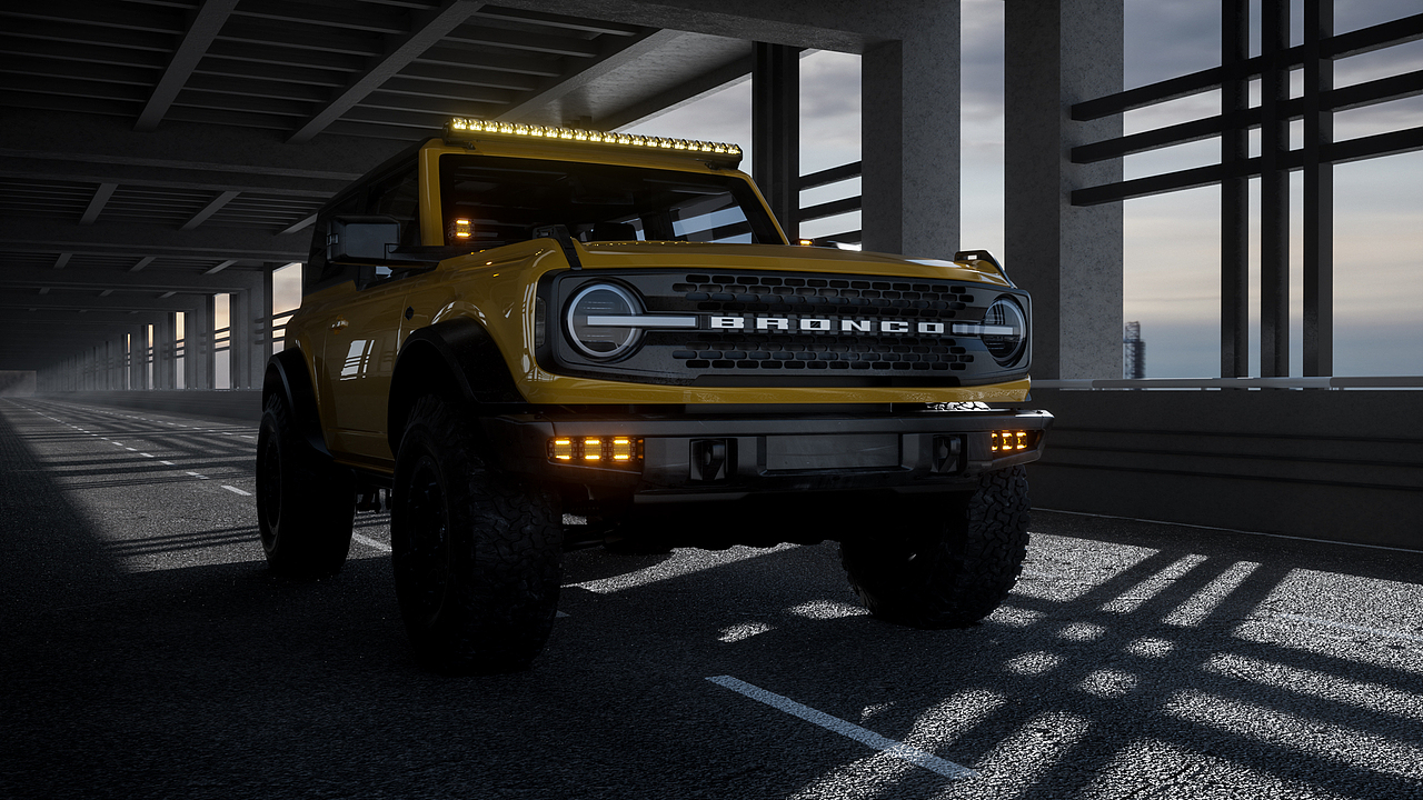 Ford Bronco福特烈马越野车改装 C4D | Octane汽车渲染（图ZMzgwMjA4NTk2） - 场景 - 站酷设计师ABEL_R原创素材 - 站酷ZCOOL