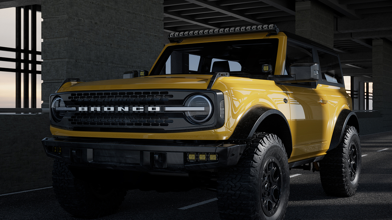 Ford Bronco福特烈马越野车改装 C4D | Octane汽车渲染（图ZMzgwMjA4NjAw） - 场景 - 站酷设计师ABEL_R原创素材 - 站酷ZCOOL