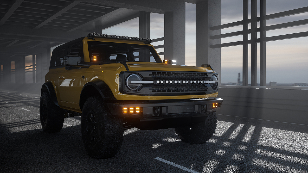 Ford Bronco福特烈马越野车改装 C4D | Octane汽车渲染（图ZMzgwMjA4NjE2） - 场景 - 站酷设计师ABEL_R原创素材 - 站酷ZCOOL