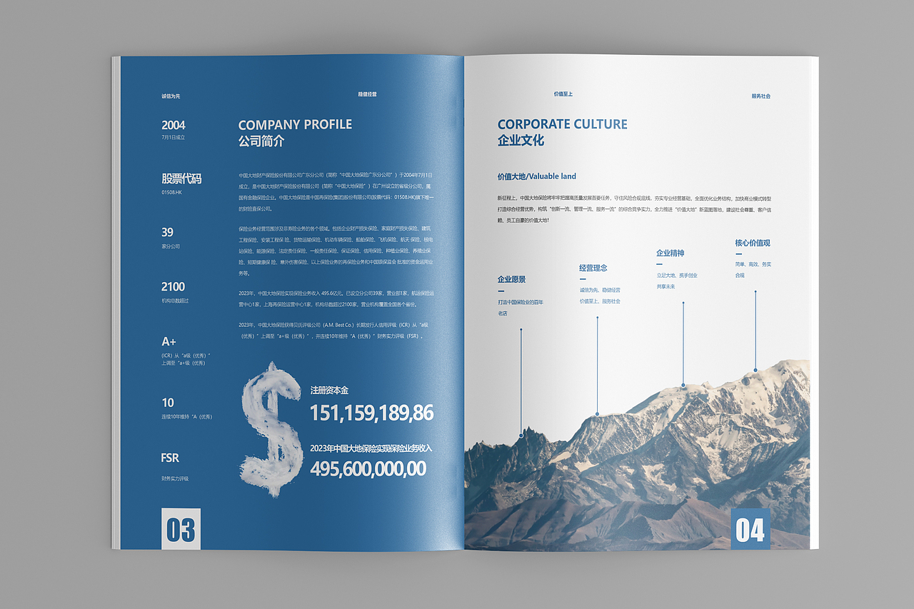 中国大地财产保险 I 企业手册 I 保险画册