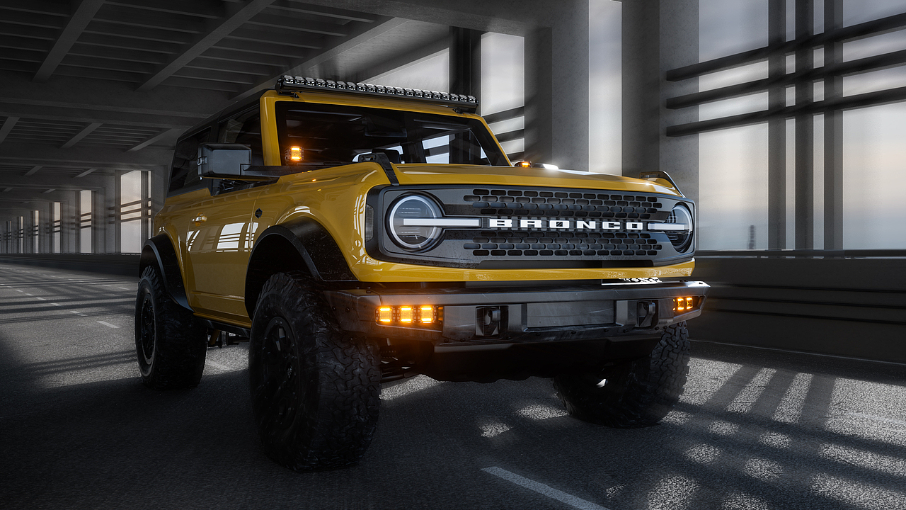 Ford Bronco福特烈马越野车改装 C4D | Octane汽车渲染（图ZMzgwMjA5OTQ0） - 场景 - 站酷设计师ABEL_R原创素材 - 站酷ZCOOL