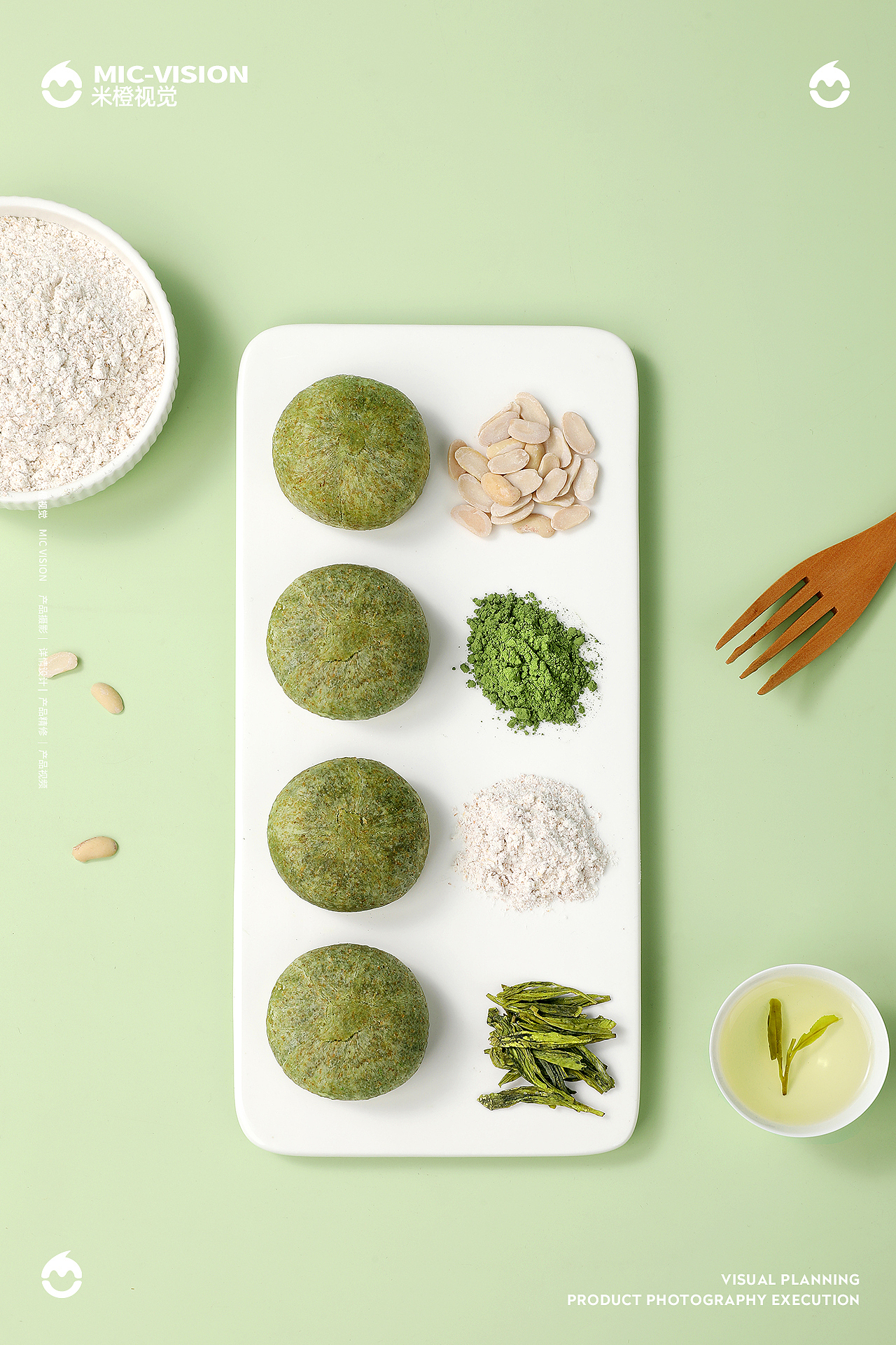 零食摄影|龙井酥/牛油果酥 糕点 ✖ 米橙视觉