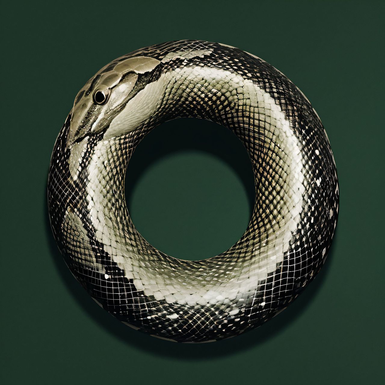 创意生肖蛇,AI生成