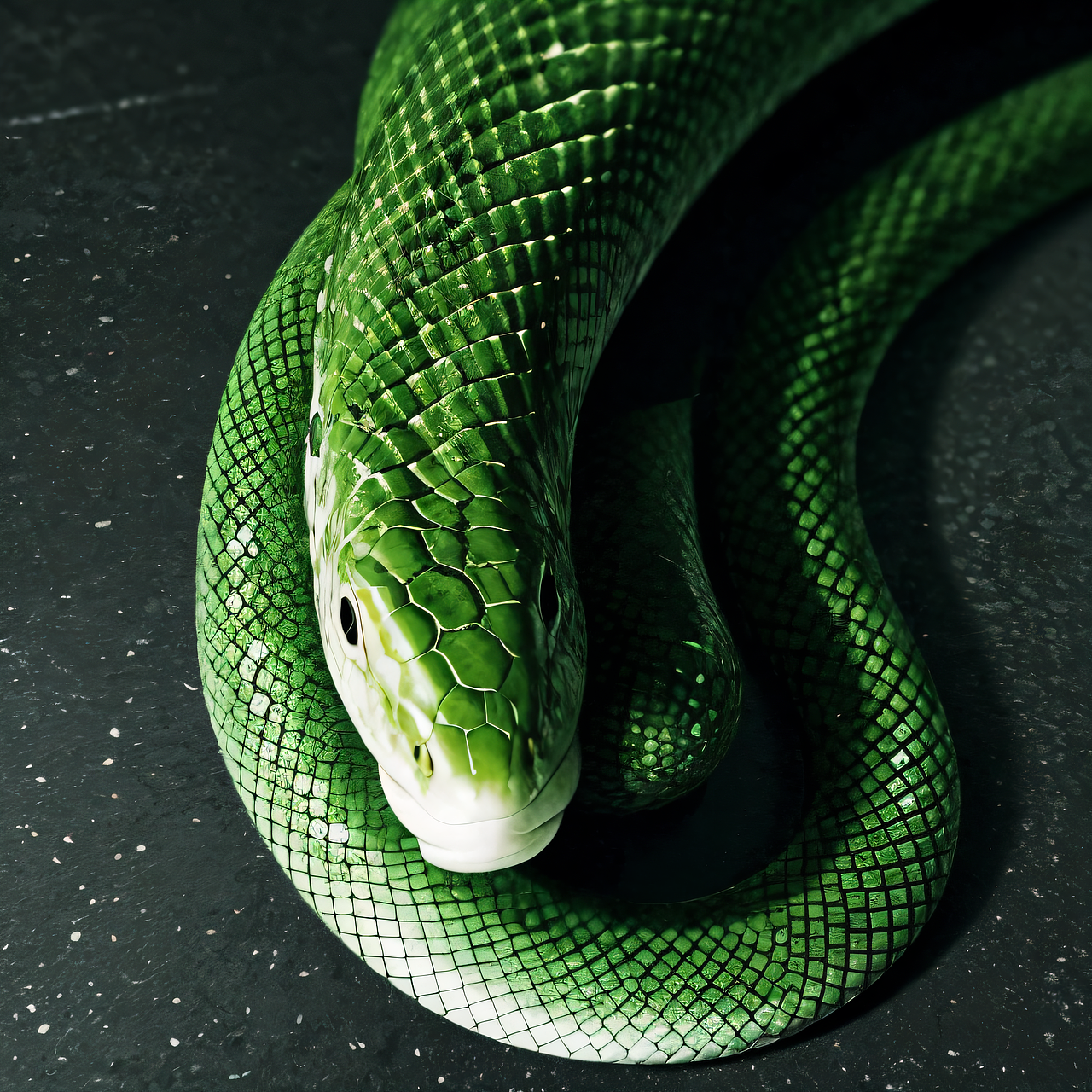 创意生肖蛇,AI生成