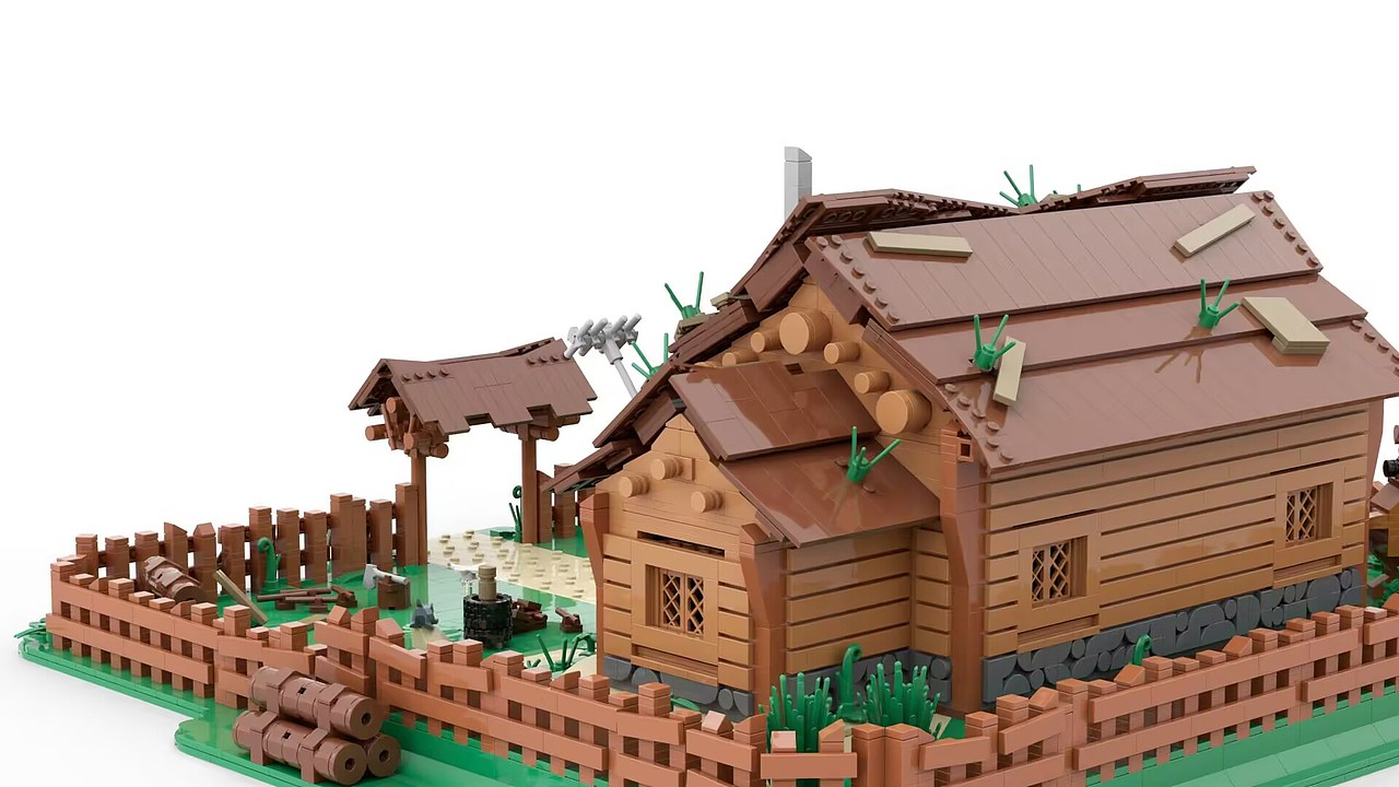 乐高moc《熊出没》光头强的木屋（图ZMzgwMjI1Nzg4） - 玩具 - 站酷设计师爱吃欧润吉原创素材 - 站酷ZCOOL