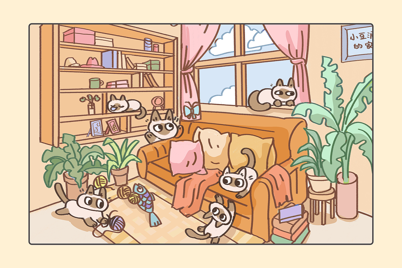 小豆泥的日常（图ZMzgwMjMxNjY0） - 商业插画 - 站酷设计师阿绿alv原创素材 - 站酷ZCOOL