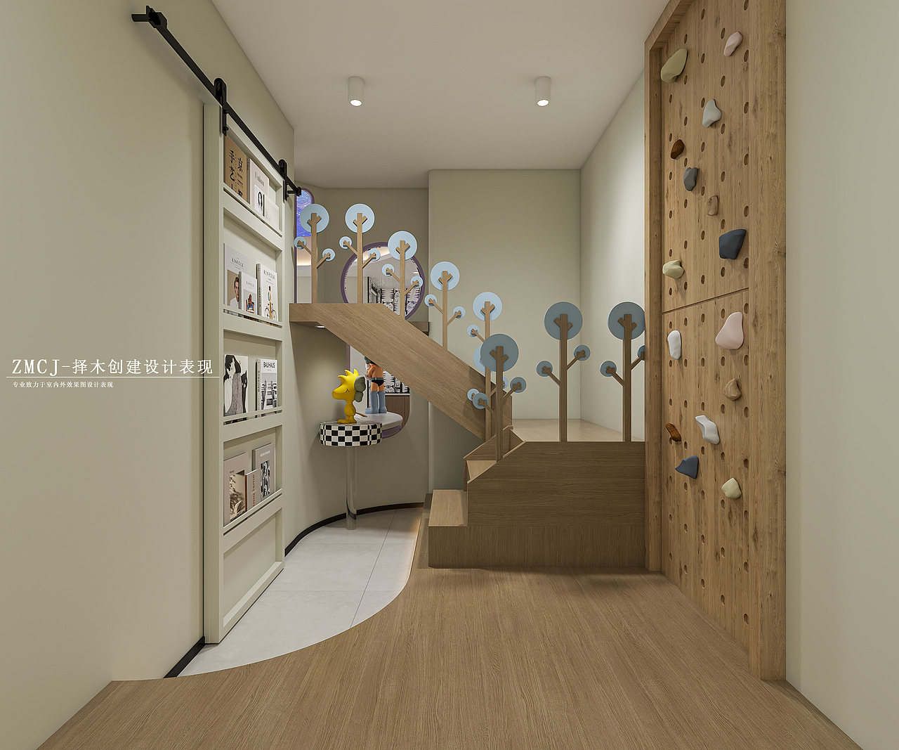 亲子房套房—择木创建新晨效果图