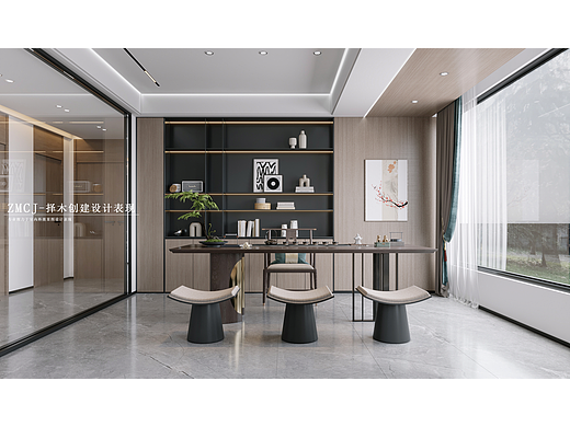 办公室案例—择木创建新晨效果图