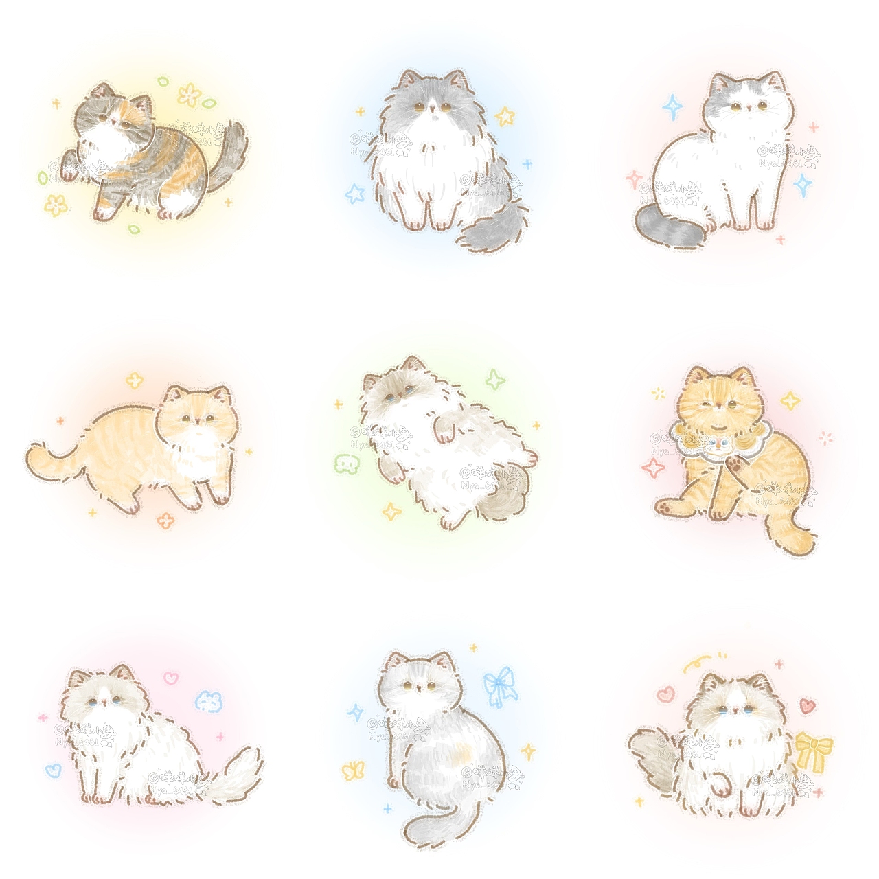 近期包浆小猫合集（图ZMzgwMjQyMDM2） - 创作习作 - 站酷设计师咩咩小鱼原创素材 - 站酷ZCOOL
