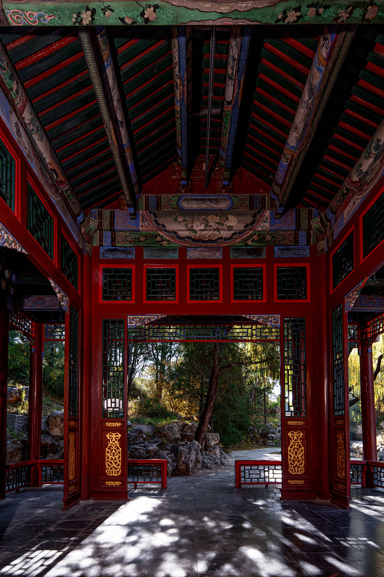 深秋的谐趣园是印象派的调色盘